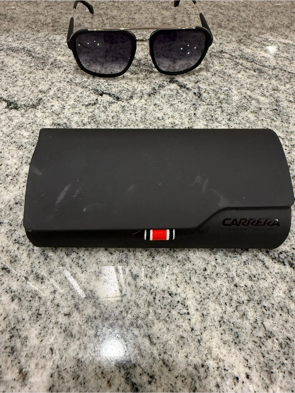 Carrera Men’s Black Frame Sunglasses with Dark Gradient Lenses